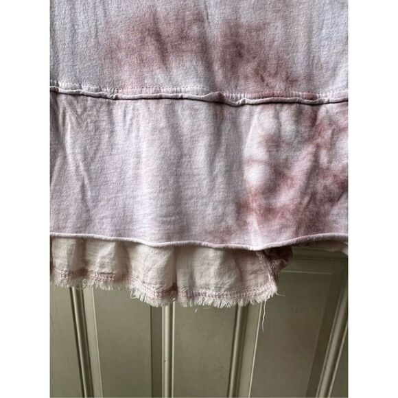 Hard Tail Forever Women's White & Brown Tie-Dye Long-Sleeve A-Line Dress Size L - Picture 3 of 7